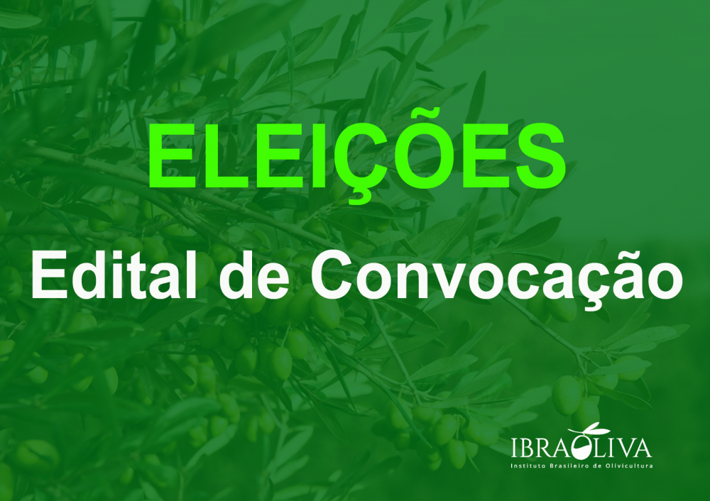 Comissão eleitoral do Ibraoliva convoca associados para composição de nova Diretoria 