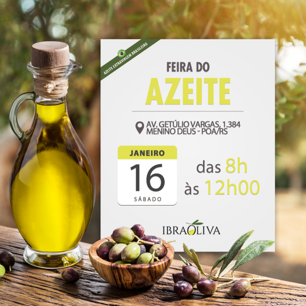 Neste sábado dia 16 tem Feira do Azeite 