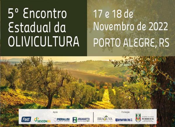 Vem aí o 5º Encontro estadual da olivicultura