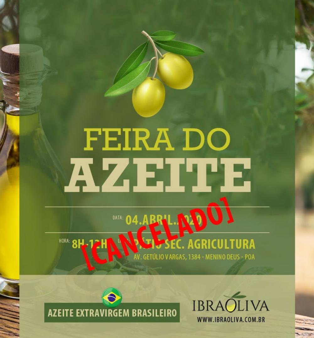 Feira do Azeite do mês de abril está cancelada